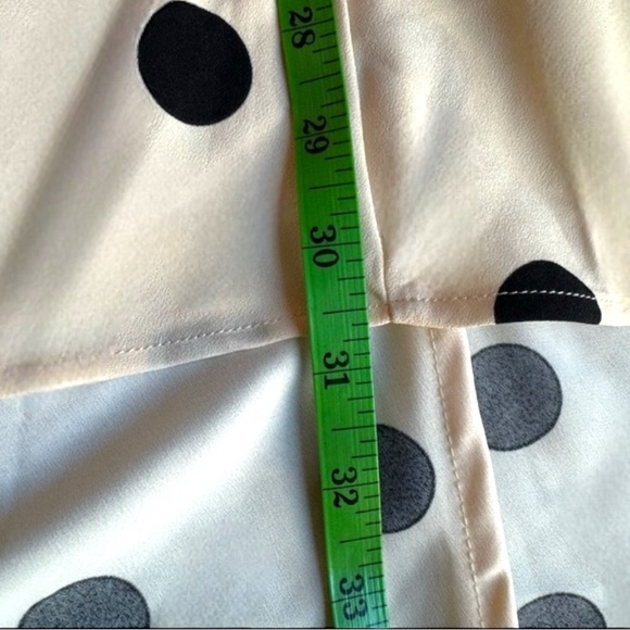 NWT A NEW DAY Women’s Crepe Short Sleeve Midi High Low Polka Dot Dress - Medium - Picture 9 of 11